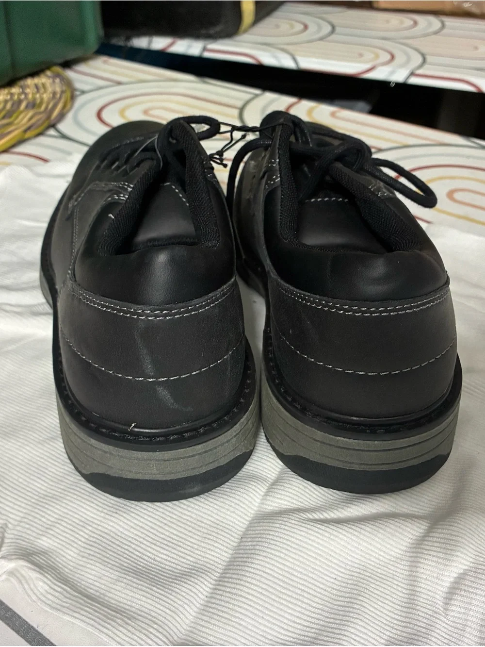 George Men’s Black Lace-Up Oxfords